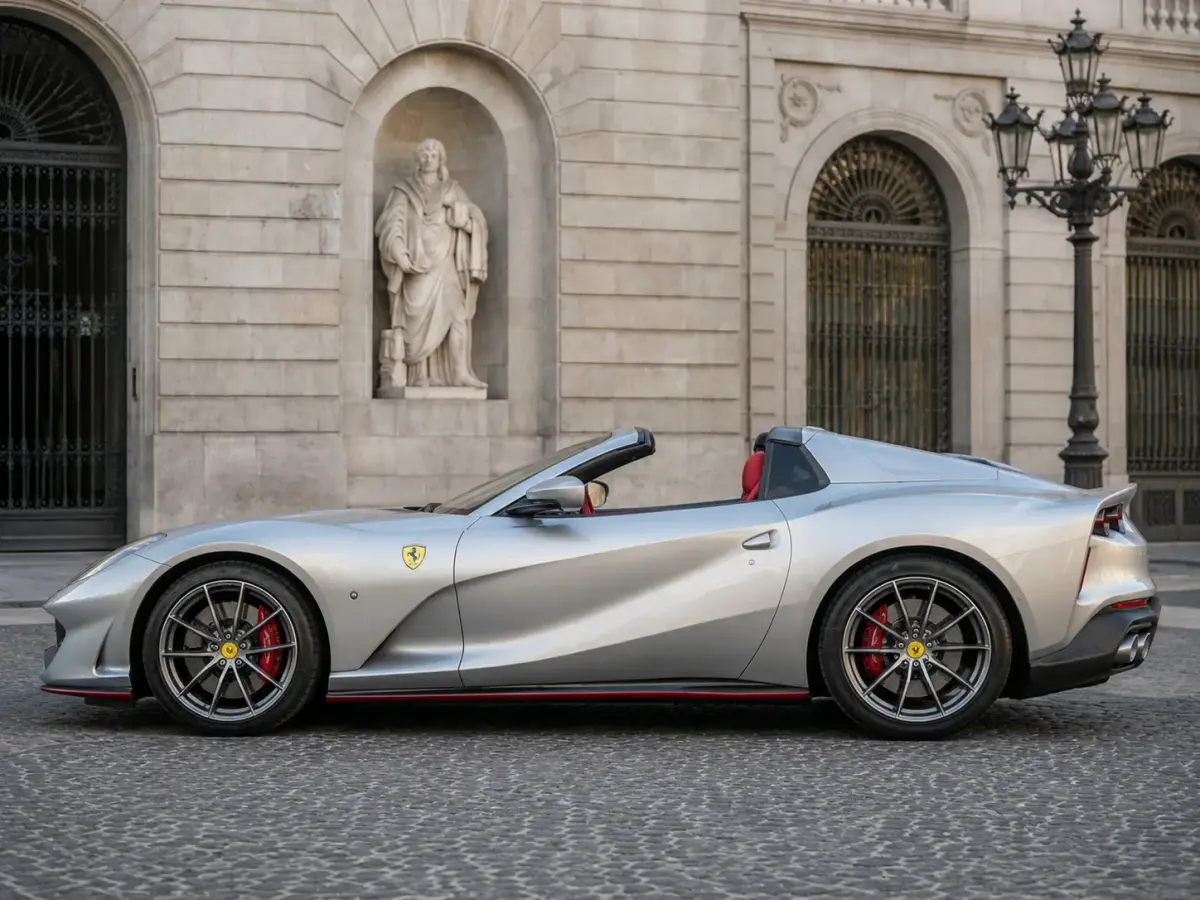 Ferrari 812 GTS 2024, Armaturenbrett — Super Car Rental Switzerland, Switzerland. Ferrari 812 GTS in Switzerland Der Ferrari 812 GTS 2024 steht in Switzerland als…