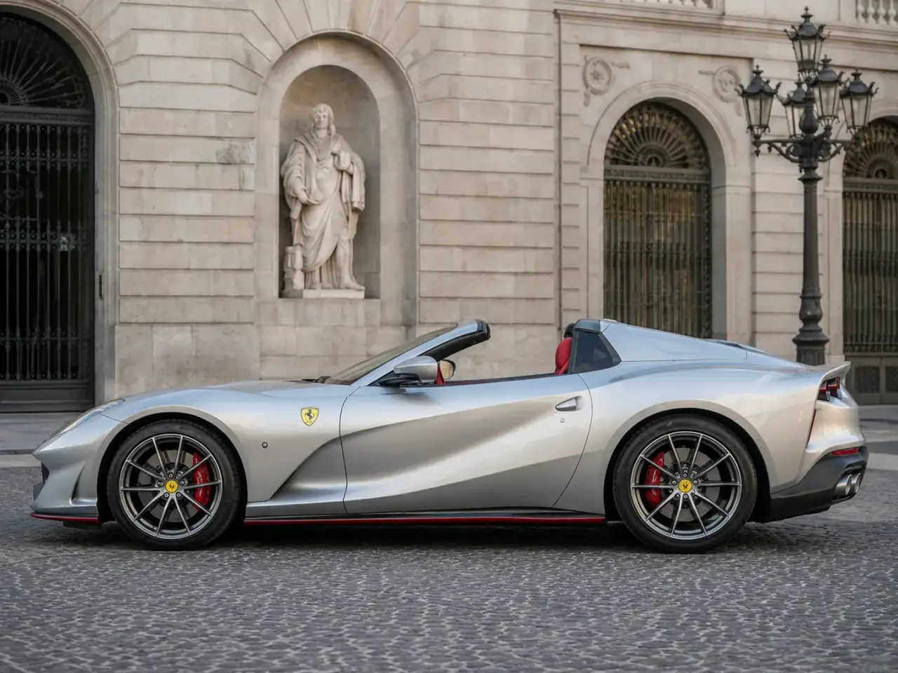 Ferrari 812 GTS 2024, Armaturenbrett — Super Car Rental Switzerland, Switzerland. Ferrari 812 GTS in Switzerland Der Ferrari 812 GTS 2024 steht in Switzerland als…
