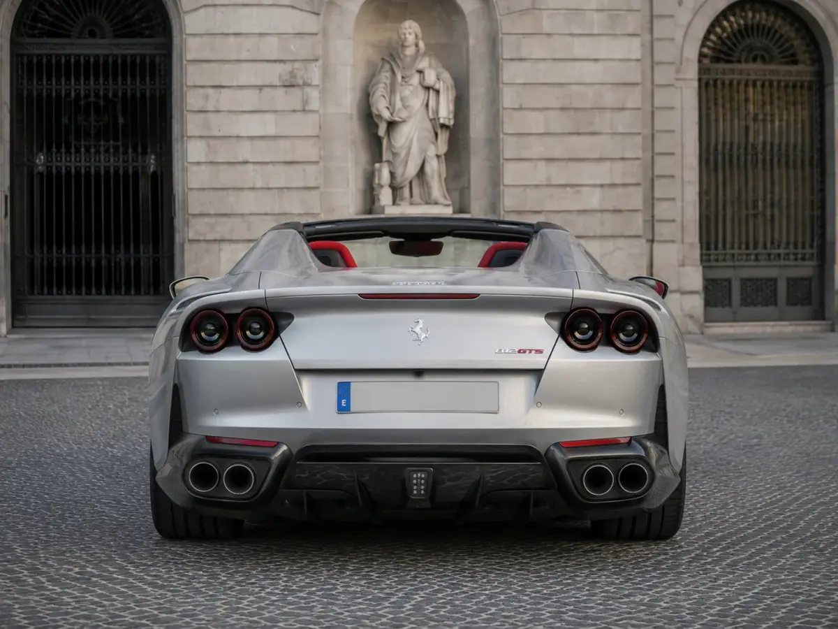 Ferrari 812 GTS 2024, Außenansicht — Super Car Rental Switzerland, Switzerland. Ferrari 812 GTS in Switzerland Der Ferrari 812 GTS 2024 steht in Switzerland als…