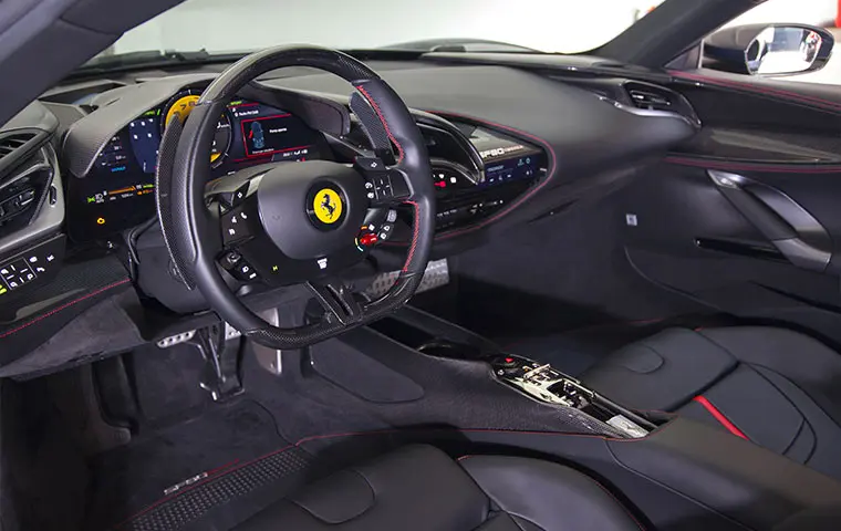 Ferrari SF90 Stradale 2025, extérieur — Super Car Rental Switzerland, Switzerland. Ferrari SF90 Stradale in Switzerland Louer une Ferrari SF90 Stradale en Suisse, c'est…
