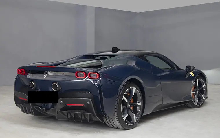 Ferrari SF90 Stradale 2025, intérieur — Super Car Rental Switzerland, Switzerland. Ferrari SF90 Stradale in Switzerland Louer une Ferrari SF90 Stradale en Suisse, c'est…