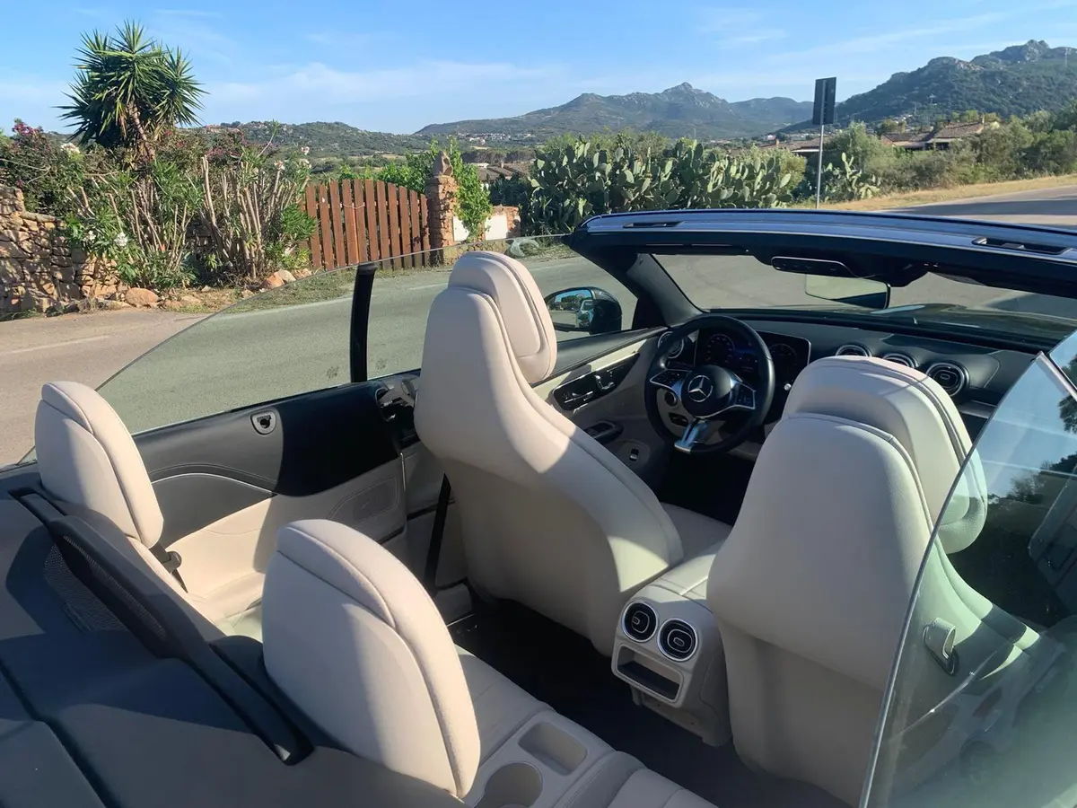 Mercedes Benz CLE Cabrio 2025, interior — Super Car Rental Switzerland, Switzerland. Mercedes Benz CLE Cabrio in Switzerland The Mercedes Benz CLE Cabrio 2025 is available…