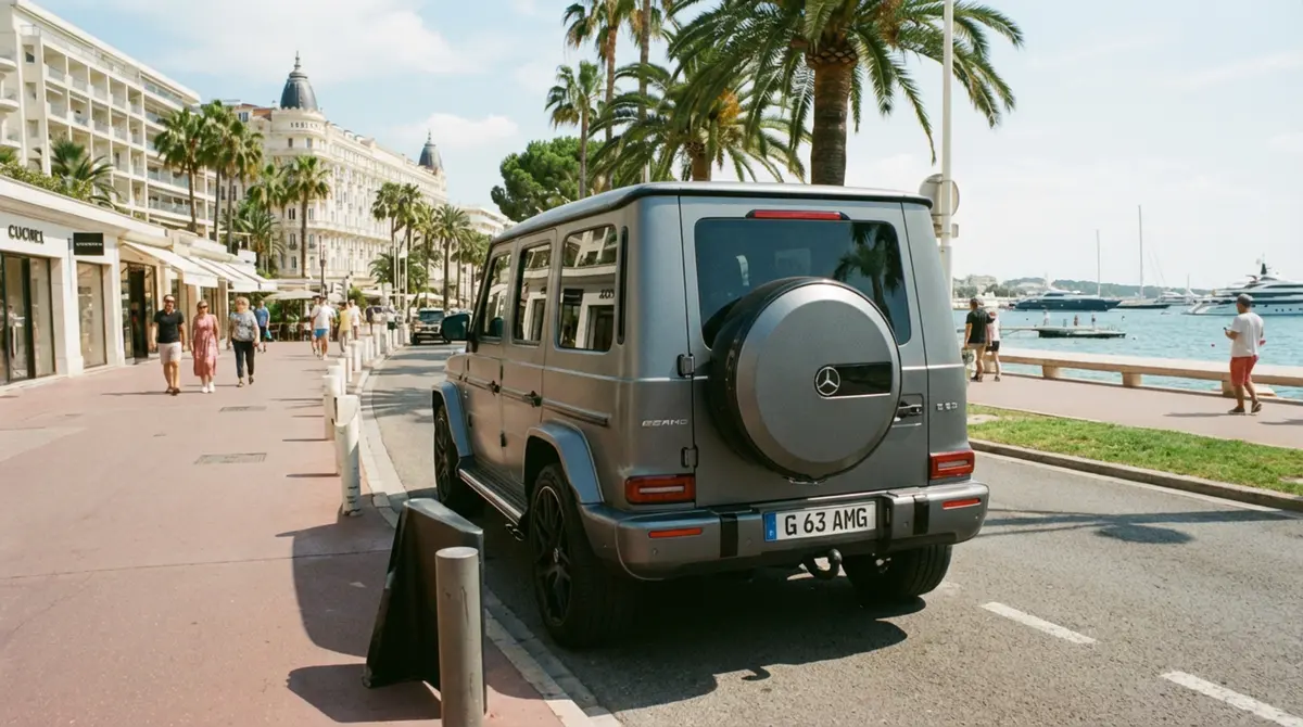 Mercedes Benz G63 2023, front view — Super Car Rental Switzerland, Switzerland. Mercedes Benz G63 in Switzerland The Mercedes Benz G63 2023 is available to rent in…
