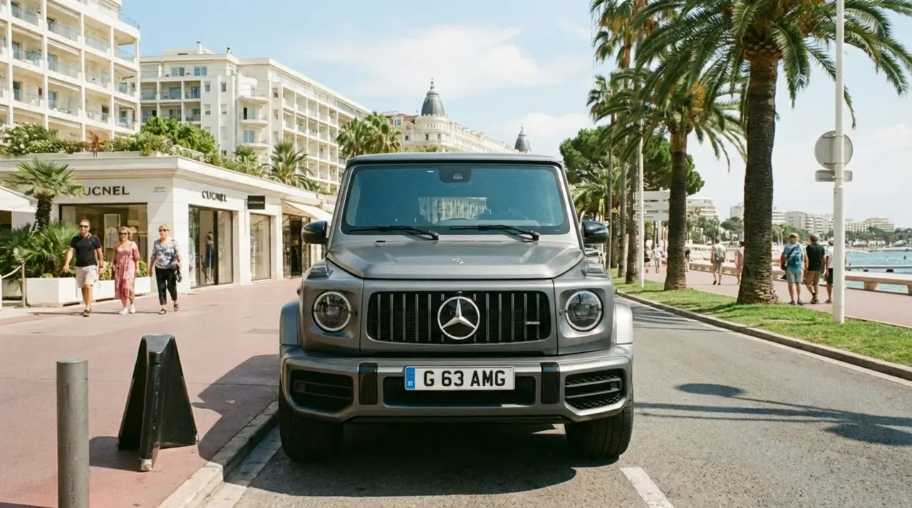 Mercedes Benz G63 2023, rear view — Super Car Rental Switzerland, Switzerland. Mercedes Benz G63 in Switzerland The Mercedes Benz G63 2023 is available to rent in…