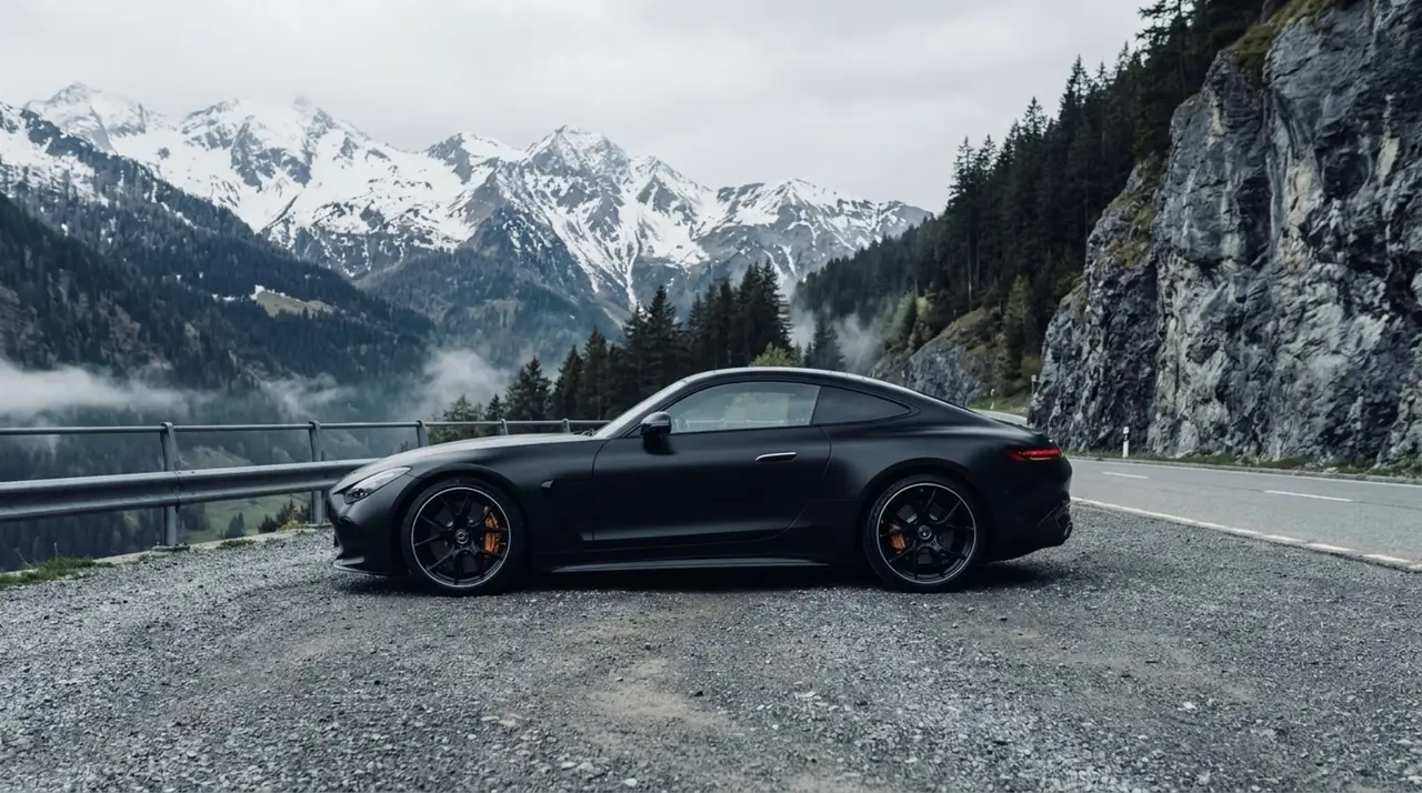 Mercedes Benz GT63 AMG Coupe 2024, extérieur — Super Car Rental Switzerland, Switzerland. Mercedes Benz GT63 AMG Coupe in Switzerland La Mercedes Benz GT63 AMG Coupe 2024 se loue…