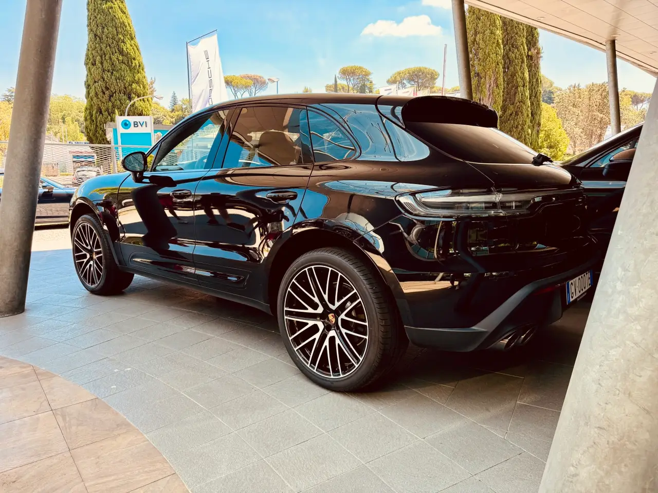 Porsche Macan 2024, rear view — Super Car Rental Switzerland, Switzerland. Porsche Macan in Switzerland The Porsche Macan 2024 is available for rental in…