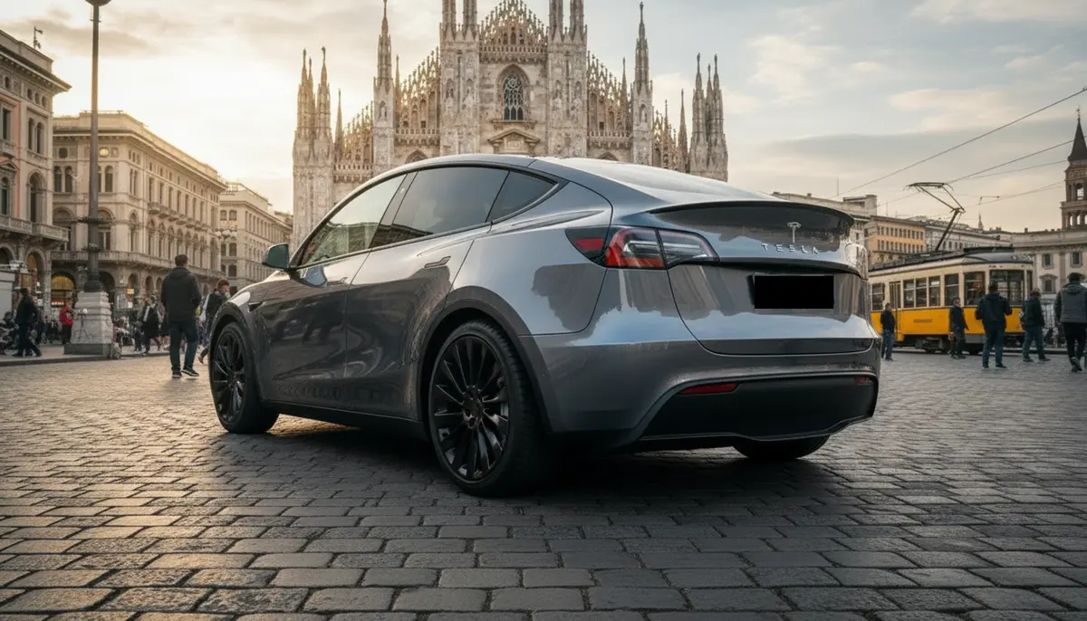 Tesla Model Y Long Range 2023, Außenansicht — Super Car Rental Switzerland, Switzerland. Tesla Model Y Long Range in Switzerland Der Tesla Model Y Long Range aus dem Jahr 2023…
