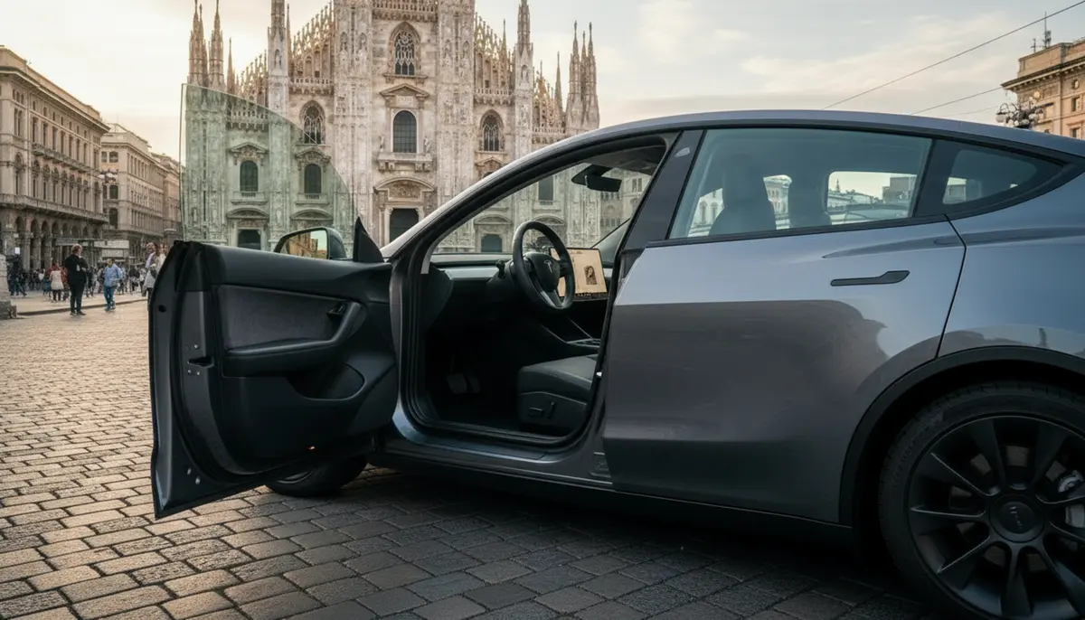 Tesla Model Y Long Range 2023, Innenraum — Super Car Rental Switzerland, Switzerland. Tesla Model Y Long Range in Switzerland Der Tesla Model Y Long Range aus dem Jahr 2023…